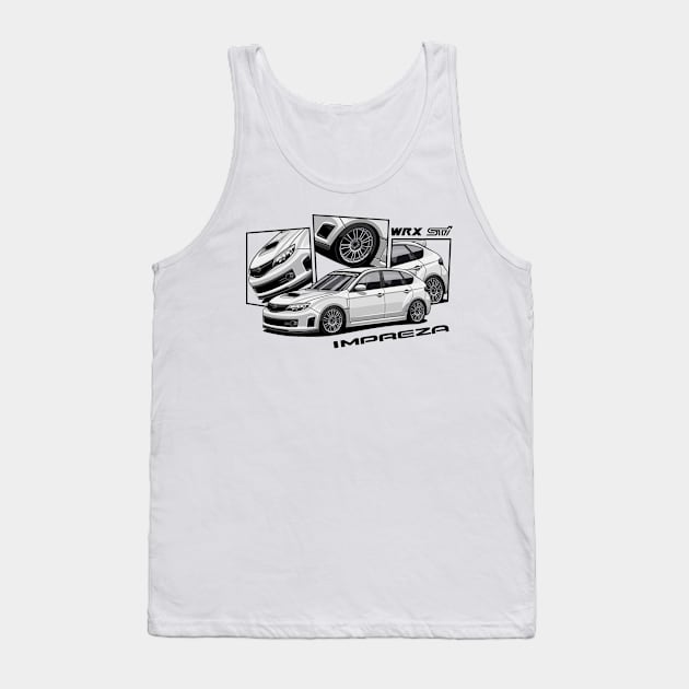 Impreza WRX STI, JDM Tank Top by T-JD